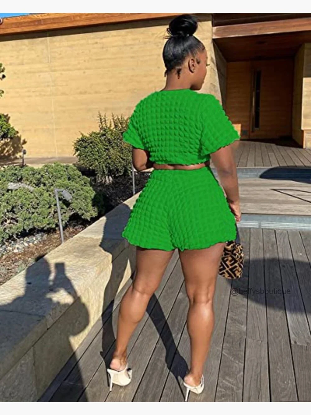 Crop Top and Shorts Matching Set Summer Two Piece Outfits